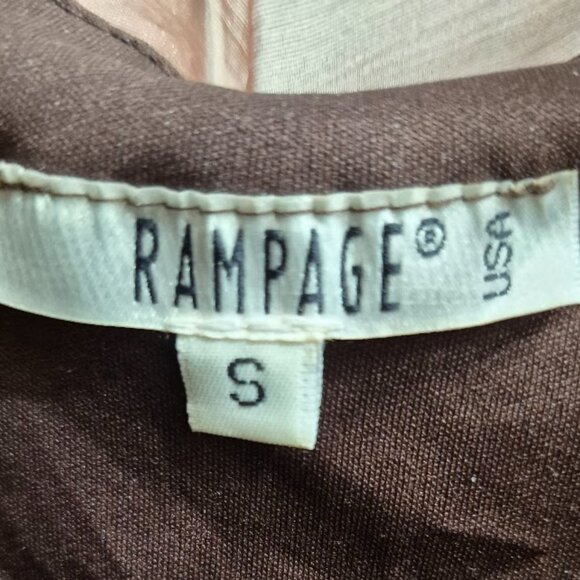 Vintage Rampage Floral Sheer Lined Sleeveless Top Sz S - Picture 3 of 5